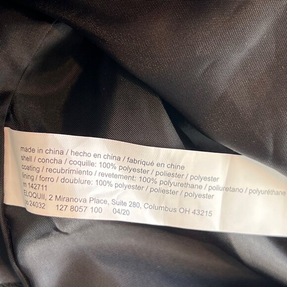 NWOT Eloquii Women’s Black Faux Leather Moto Jacket, Size 22/24 - Picture 9 of 9